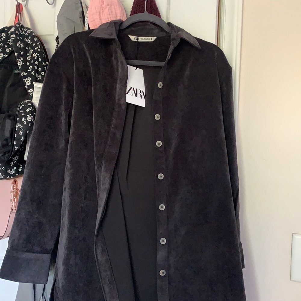 COPY - Zara oversized corduroy shirt